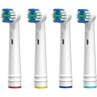 Dentonet "Compatible con Oral-B" cabezales de repuesto para cepillo de dientes eléctrico Dentonet Precisión Angle, 1 paquete con 4 cabezales