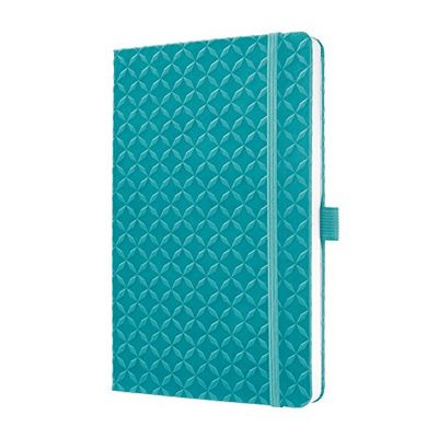 SIGEL JN103 Libreta Jolie, tamaño similar al formato DIN A5, rayada, tapa dura, color turquesa