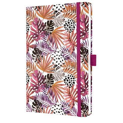SIGEL JN355 Notizbuch Jolie, ca. A5, liniert, apricot, violett, lila: Notebook Jolie, Beauty, Apricot Jungle Fever, Hardcover
