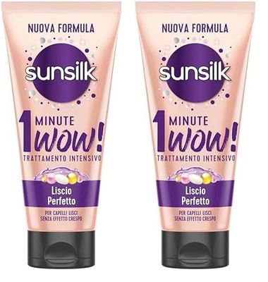 SUNSILK 1 MINUTE WOW LISCIO PERFETTO 180ML (Confezione da 2)
