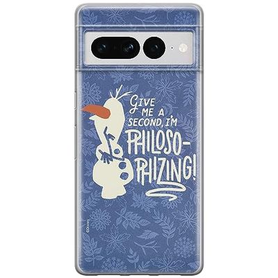 ERT GROUP mobiltelefonfodral för Google PIXEL 7 PRO originalt och officiellt licensierat Disney mönster Olaf 005 optimalt anpassad till formen på mobiltelefonen, fodral tillverkad av TPU-plast