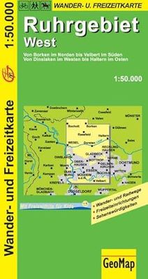 Ruhr West Carte de randonnée et de loisirs : 1:50 000 (carte géographique)
