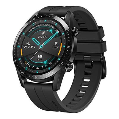 HUAWEI Watch GT 2 46 mm, orologio connesso, autonomia di 2 settimane, GPS incorporato, chiamate Bluetooth, allenatore sportivo, monitoraggio del ritmo cardiaco in tempo reale, funziona con iOS e