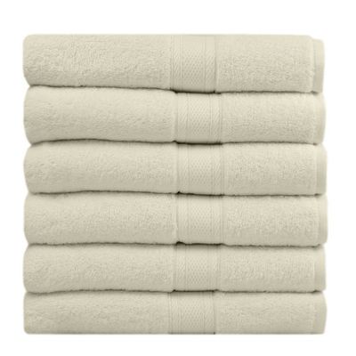 Westward Ho! Serviette de Bain en Coton (Pack of 6, 500GSM), Crème, 70x125 cm