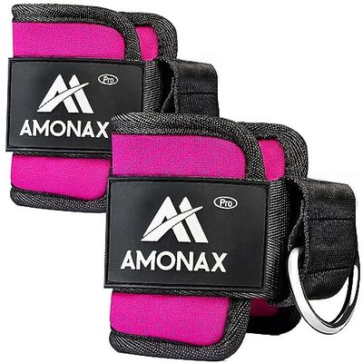 Amonax Enkelbanden Voor Kabelmachines - Enkelboeien Kabelmachine-Hulpstukken, Gymenkelriem, Kabelbevestiging Voor Training En Training Thuis En In De