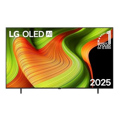LG OLED AI B5 TV 65 pollici, Smart TV 4K, Processore α8 Gen2, webOS con AI, Dolby Vision e Atmos, Gaming con VRR, GSYNC e FreeSync 4K@120Hz, 4 HDMI 2.1, Alexa, OLED65B56LA 2025