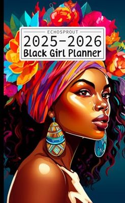 Black Girl Pocket Planner 2025-2026: 2 Year Pocket Calendar January 2025 - December 2026 | Small and Compact Agenda for Purse | Gifts for Black Women