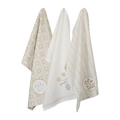 DII - Toalhas decorativas de algodão para o Natal, casa e cozinha, 18 x 28 cm