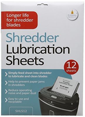 Cathedral Products Lot de 12 Feuilles de Lubrification pour déchiqueteuse – Excellente Alternative à l'huile désordonnée