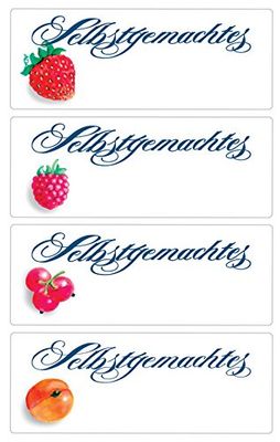 AVERY Zweckform 59546 jam-etiketten zelfgemaakt (verwijderbaar) 12 stickers