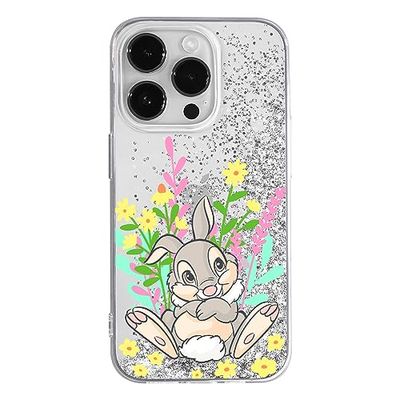 ERT GROUP mobiltelefonfodral för Apple Iphone 14 PRO originalt och officiellt licensierat Disney mönster Thumper 004 optimalt anpassad till formen på mobiltelefonen, med glitter overflow-effekt