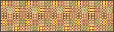 Doge Milano Chemin de cuisine, 100% Made in Italy, Tapis antitache avec impression numérique, Tapis antidérapant et lavable, Modèle Alisa, 280x52 cm