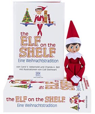 Exemplife EOTGIRLGER,The Elf on the Shelf Eine Weihnachtstradition Deutsche Girl Christmas Tradition Mädchen Elf,Rood