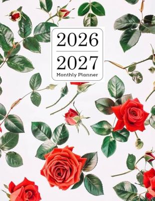 2026-2027 Monthly Planner: Large Two Year (January to December) With Holidays and Inspirational Quotes.