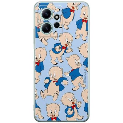 ERT GROUP mobiltelefonfodral för Xiaomi REDMI NOTE 12 4G originalt och officiellt licensierat Looney Tunes mönster Porky Pig 001 anpassad till formen på mobiltelefonen, fodral tillverkad av TPU-plast