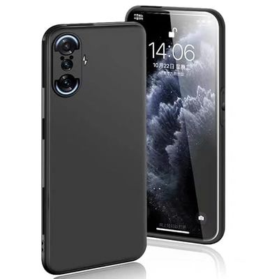Estuche ultra delgado para Xiaomi Poco F3 GT 5G, [Protección contra caídas a prueba de golpes] TPU suave y elegante, cubierta delgada y esmerilada para Xiaomi Poco F3 GT 5G - Negro
