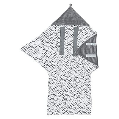 Meyco Baby Cheetah Swaddle Blanket (Couverture Polaire en matière Douce, température réglable, Couverture pour transat, siège Auto et Poussette, Taille Unique), Gris