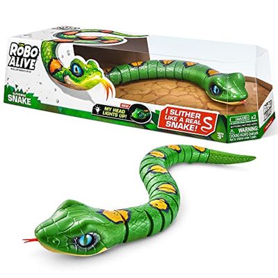 ROBO ALIVE 7150B Robotyczny zwierzak domowy, gad, zielony, mały