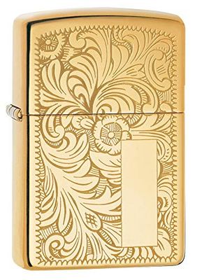 Zippo Isqueiros venetian, High Polish Brass, 3,5 x 1 x 5,5 cm