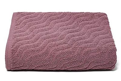 Sally Jacquard “ Sally” Terry-Cloth Towel, Wine, 90x140