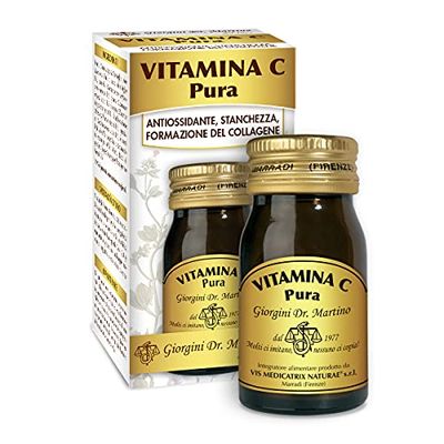 Dr Giorgini Integratore Alimentare, VITAMINA C PURA Pastiglie - 30 g (Integratore di vitamina C naturale, 250% NRV di vitamina C in 1 sola pastiglia)