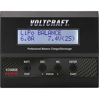 VOLTCRAFT V-Charge 60 DC Caricabatterie multifunzione per modellismo 12 V 6 A LiPo, LiIon, LiFePO, LiHV, NiCd, NiMH, Pi