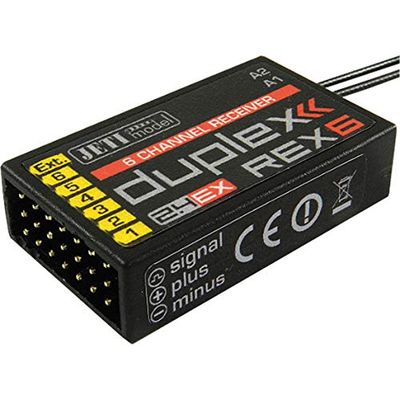 Jeti JDEX-RR6 80001237 Rex 6 - Receptor de 6 canales (2,4 GHz)