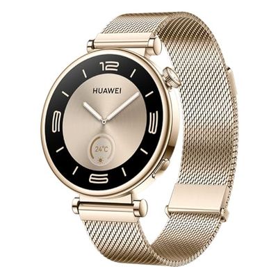 HUAWEI Watch GT 4 41mm Smartwatch, 7 dagen maximale gebruiksduur batterij, Compatibel met Android- en iOS-apparaten, Gezondheidsmanagement, SPo2, Mode Smartwatch, Nederlandse versie, Light Gold