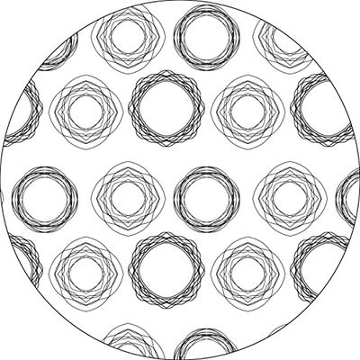 Bonateks, Round Digital Printed Mouse Pad, Non-Slip Base, for Office and Home, Diameter:22cm