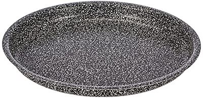 Home Stone Stampo Pizza Tondo, Antiaderente, Pietra, Antracite, 24 cm