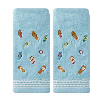 SKL Home Flips & Flops Lot de 2 Serviettes essuie-Mains, Taille S