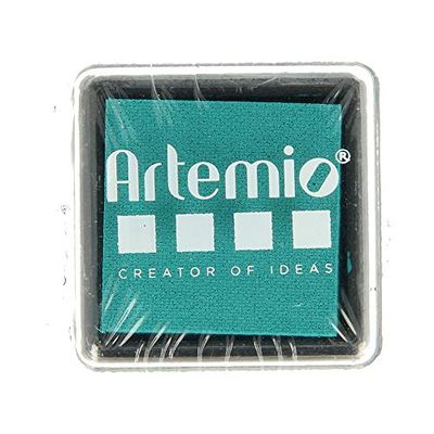 Artemio Slow Drying, Black Ink, Turquoise, 2 x 3 x 3 cm