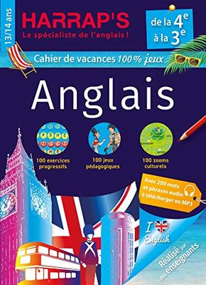 Harrap's cahier de vacances Anglais 4ème