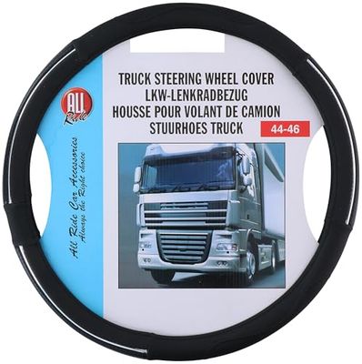 All Ride Housse de Volant de Camion - Guidon avec diamètre 44-46 cm - Caoutchouc - Texture antidérapante - Noir
