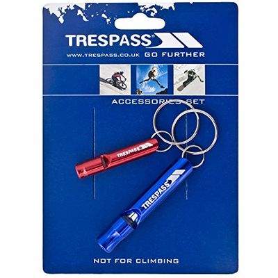 Trespass Blow X Ensemble de Porte-clés sifflet Unisexe, Coloris Assortis, Each