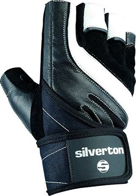 Silverton vuxna handskar power vertikal, svart/vit, XL