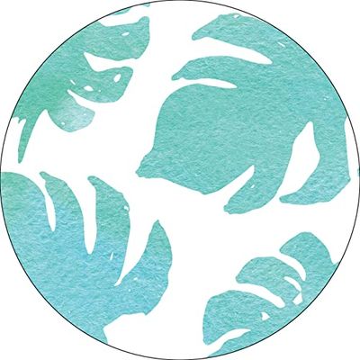 Bonateks, Ronde digitaal bedrukte muismat, antislip onderkant, voor kantoor en thuis, diameter: 22 cm