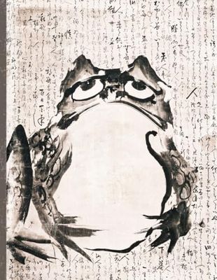 Japanese Frog Notebook - 200 Pages, College Ruled
