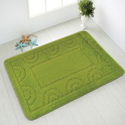 Comart, Nicole Tapis de Bain, Tissu synthétique, Fond antidérapant, Vert, 66 x 140 cm
