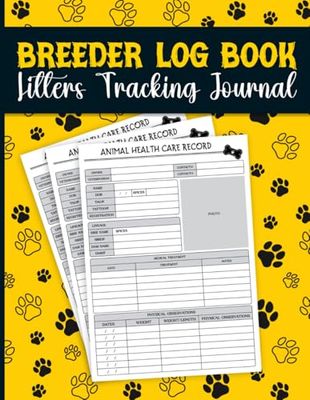 Breeder Log Book Litters Tracking Journal: Puppy care and health regulator with vet visit logs, vaccination tracking, and detailed medical notes | Medical Notes for Animal Puppy