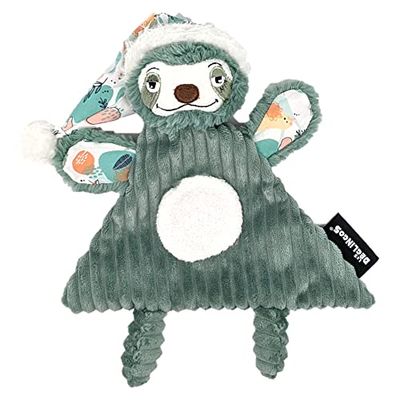 Les Déglingos Doudou Baby Chillos il Pigro Peluche per neonato/bambino in tessuto ultra morbido, adatto dalla nascita, 25 cm, 1 set, 36733