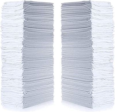 SIMPLI-MAGIC 79100 Lot de 50 serviettes de toilette, 35,6 x 30,5 cm, blanc basique
