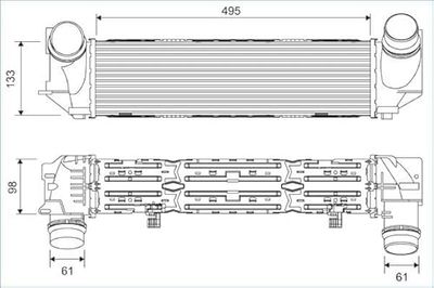 Valeo 818257 Nyko Intercooler, caricabatterie