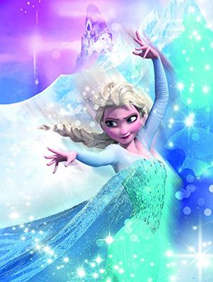 Komar Disney Frozen 2 ELSA Action - Cuadro de pared para habitación de los niños, habitación de bebé, decoración, impresión artística, impresión artística, sin marco, 30 x 40 cm, tamaño: 30 x 40 cm