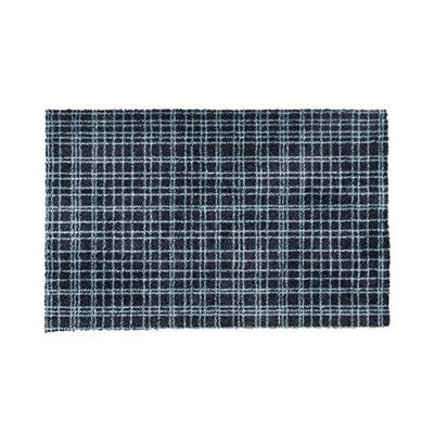 Générique Tappeto per Ingresso Fusion Dry – Nero a Righe Blu – 50 x 80 cm – Supporto in Vinile Antiscivolo