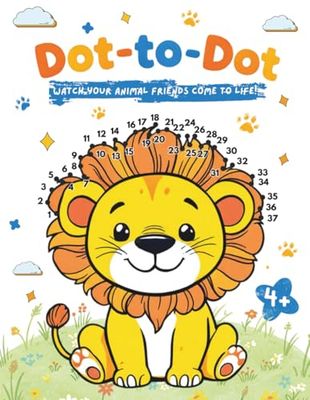 Dot to Dot: Fun Connect the Dots Puzzles for Children 4+ - Activity Book for Preschool, Kindergarten. Numerical Order, Counting