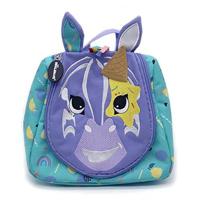 LES DÉGLINGOS Unisex's Kiprokos The Zebra Wash Bag Toiletry, Purple, Enfant