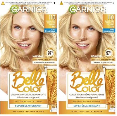 Garnier - Belle Color - Coloration permanente Blond - 110 Blond très très clair naturel (Lot de 2)