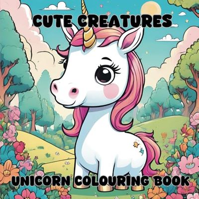 Cute Creatures – Unicorn Colouring Book: 50 Magical Unicorn Adventures