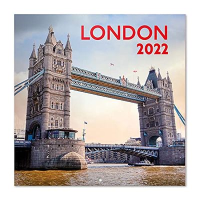 Grupo Erik: Official London 2022 Wall Calendar, 2022 Calendar, 12' x 12' Square Wall Calendar 2022, Family Calendar 2022, Travel Calendar 2022, London Calendar